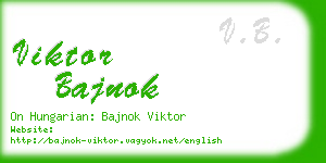 viktor bajnok business card